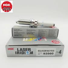 NGK Laser Iridium Spark Plugs Box of 4 (SILKGR9A7ES) [93560]