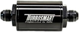 Turbosmart FPR Billet Inline Fuel Filter 1.75in OD 3.825in Length AN-6 Male Inlet - Black [TS-0402-1130]